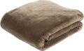 Gözze Kuscheldecke Wohndecke Premium Cashmere-Feeling 130 x 170 cm - Taupe