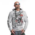 Yakuza Hoodie Herren Kapuzenpullover Pullover Sweatshirt HOB11053 Farbe Grau