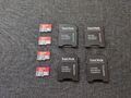 4x 32GB SanDisk Ultra micro SD Speicherkarte inkl. SD Adapter