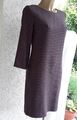 Cinque Kleid gr 34  36 winter herbst pink schwarz braun  wie neu langarm