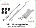 Auspuffanlage NEU komplett für OPEL CORSA C 1.2 + 1.4 16V + Twinport 75 - 90 PS