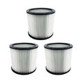 3x Rundfilter für ShopVac Ultra 30-S 45-SI K-SQ14C 2TM1400 KA-SQ14C K12-SQ14