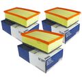 3x MAHLE / KNECHT Luftfilter LX 1497 Air Filter