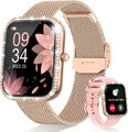 Smartwatch Damen Frauen mit Telefonfunktion Armbanduhr für iPhone Samsung Huawei