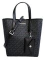 Michael Kors Tasche Umhängetasche Vincent SM Shldr Tote +Kartenetui Schwarz Neu