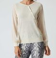 Damen Pullover mit Chiffonärmeln "champagner" Gr. 40 UVP:79,99€ 1.7727