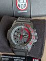 LUMINOX Navy Seal Military Dive Chronograph Uhr - Schwarz/Rot - XS.3581.EY