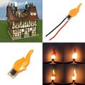 Flackerlicht brennendes Haus LED brandflackern Feuer H0 TT / G Lagerfeuer Kamin