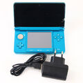 Nintendo 3DS Konsole Blau Konsole Handheld Gebraucht Zubehörpaket Ladekabel