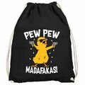 Turnbeutel Pew Pew Madafakas Crazy Chick Küken Meme Spruch Trend Moonworks®