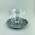 Villeroy & Boch Manufacture Rock Becher ca. 300 ml mit  Brotteller ca. 15,5 cm