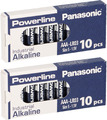 20x MICRO AAA LR03 MN2400 Batterie PANASONIC POWERLINE INDUSTRIAL 1383mAh