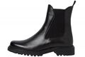 Tamaris Damen Leder Chelsea Boots Stiefelette Schwarz 25427-001