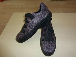 ARA SNEAKER "COURTYARD - GR. 41,5 = 7,5 - WEITE H - LEOPRINT - LUFTPOLSTER 