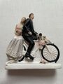 Tortenfigur, Hochzeit, Hochzeitstorte, Figur Brautpaar Auf Fahrrad 