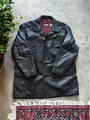 Schott vintage made in usa leather black coat for men