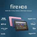 Brandneu Fire HD 8 Tablet | 8 Zoll HD Display, 32 GB, mit Anzeigen ROSE