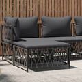 Garten Lounge Set Sofa Garnitur Tisch Fußhocker Gartenmöbel Gewebe 