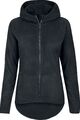 Urban Classics Kapuzenjacke Damen Ladies Polar Fleece Zip Hoodie schwarz