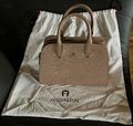 Aigner Luxus Tasche IVY Lizard S Beige UVP 549,00€ w.Neu!