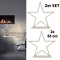 LED Stern Deko Boden Lampe Weihnachten Stern Silhouette Lucy Wood Sompex Holz 