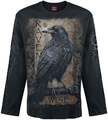 Spiral Raven Wise Männer Langarmshirt schwarz