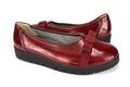 Vitaform Gr.42 Damen Halbschuhe Ballerinas Slipper Loafer  Rot  TOP  667 D