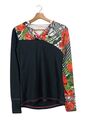 DESIGUAL Kapuzenshirt Damen Gr. DE 36 schwarz-rot-grün Casual-Look