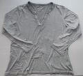 TCM Stretch Shirt - silber - Gr.  44/46 - Pailletten am Ausschnitt