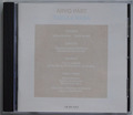 Arvo Teil - Tabula Rasa (ECM neue Serie) CD