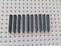 Lego 10 x Technic Kreuz Achse 4 L mit Stopper 87083 neu dunkelgrau