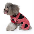 Fleece Hundekleidung Haustier Welpe Pullover Winter Warm Hundemantel Overall ENU