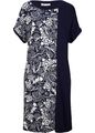 Shirtkleid mit Paisley-Muster Gr. 36/38 Dunkelblau Weiß Damen Mini-Kleid Neu*