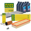 MANN Filterset 3-tlg + 5L ORIGINAL 5W30 Motoröl für BMW X3 F25 X4 F26 18/20d B47