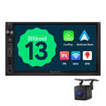 CAM+Android 13 UA13 7" IPS Touchscreen Doppel DIN Autoradio Navi CarPlay RDS APP