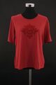 Frank Walder Damen T-Shirt 44 rot weinrot Rundhals Kurzarm Jersey Stretch A1006