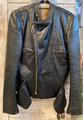 Vintage HARRO Lederjacke Motorradjacke/Bikerjacke Echt Leder Jacke