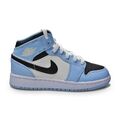 Juniors Nike Air Jordan 1 Mid (GS) - 555112 401 - eisblau schwarz segelweiß