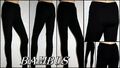 Damen Leggings Hose Jeggins Tregging. Schwarz. Bambus- Gr: L;XL ;2XL;3XL;4XL