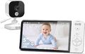 GHB Babyphone mit Kamera 5 Zoll 720P HD 5000mAh IPS-Display VOX-Modus bis 2 Cams