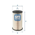 Kraftstofffilter Filtereinsatz 26.007.00 UFI für AUDI SEAT SKODA VW