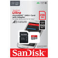 kQ SanDisk 256 GB Ultra microSDXC 150 MB/s Speicherkarte SDSQUAC-256G-GN6MA