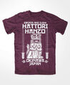 Hattori Hanzo T-Shirt BURGUND Swords and Sushi,Kill Bill,Okinawa japan,tarantino