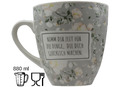 Jumbo Tasse XXL 880 ml "Nimm Dir Zeit für die Dinge, die Dich glücklich machen"