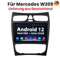 Für Mercedes Benz CLK W209 C-Klasse W203 Autoradio GPS Navi Android12 WiFi 1+32G