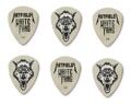 6x Dunlop Hetfield White Fang, 1,00 mm, Ultex, weiß