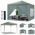 Pavillon 3x3m Faltpavillon Wasserdicht Pop up Gartenzelt Partyzelt UV Pavillion