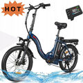 NEW 20 Zoll E-Bike,Klapprad Elektrofahrrad,48V 12AH 7 Gang E-Citybike Pedelec