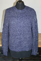 Pullover Strick jeansblau meliert Gr.S mit Zopfmuster von orsay 54%Baumwolle NEU