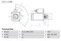 Starter Bosch 0 986 021 741 für DACIA  passend für NISSAN RENAULT